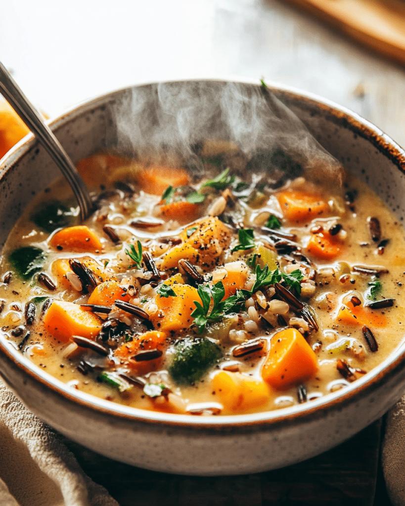 Cozy Autumn Wild Rice Soup (Instant Pot & Stovetop)