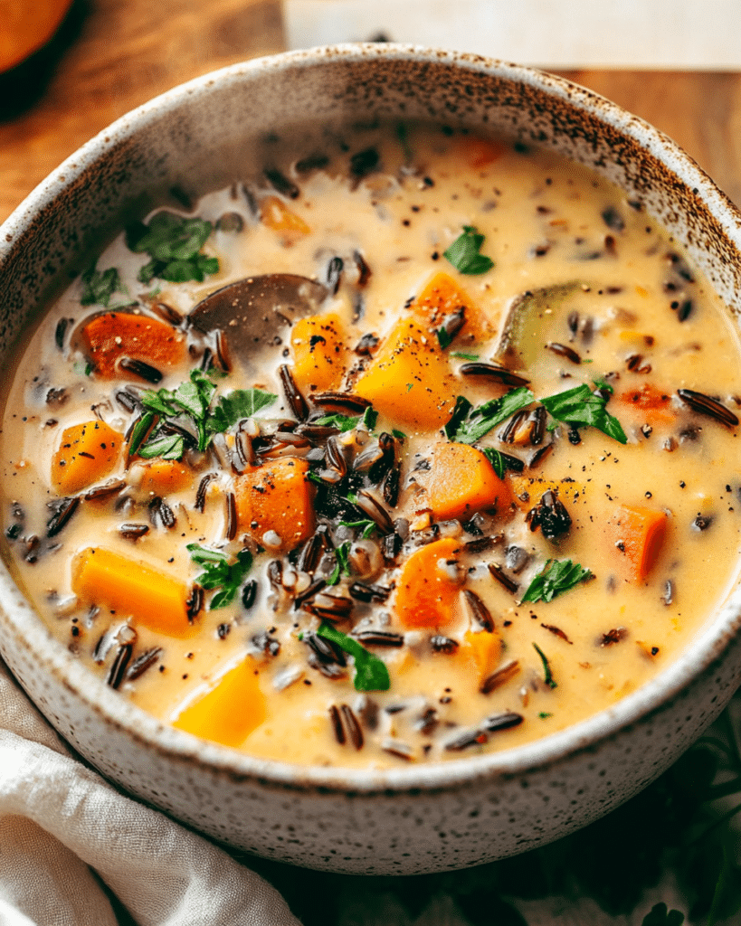 Cozy Autumn Wild Rice Soup (Instant Pot & Stovetop)