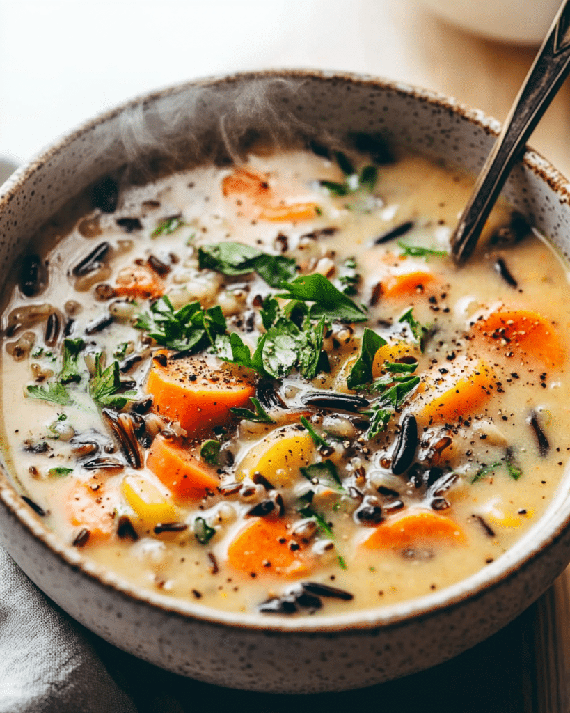 Cozy Autumn Wild Rice Soup (Instant Pot & Stovetop)