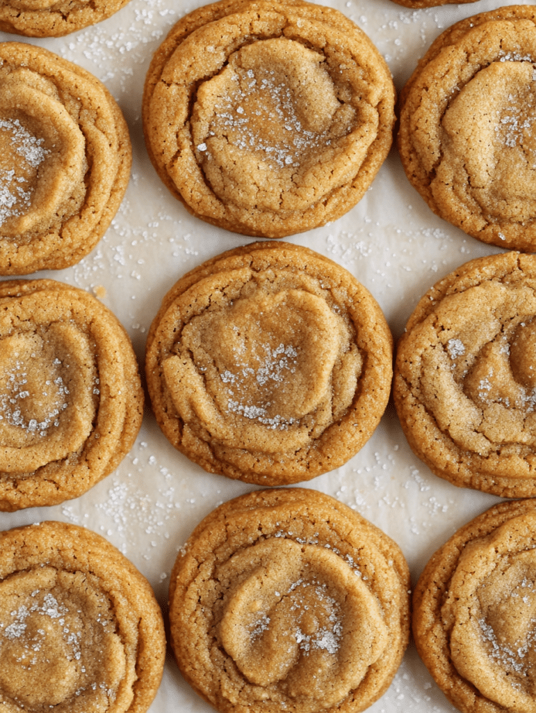 Rolling the cookie dough balls in cinnamon sugar for Chewy Pumpkin Snickerdoodle Cookies.