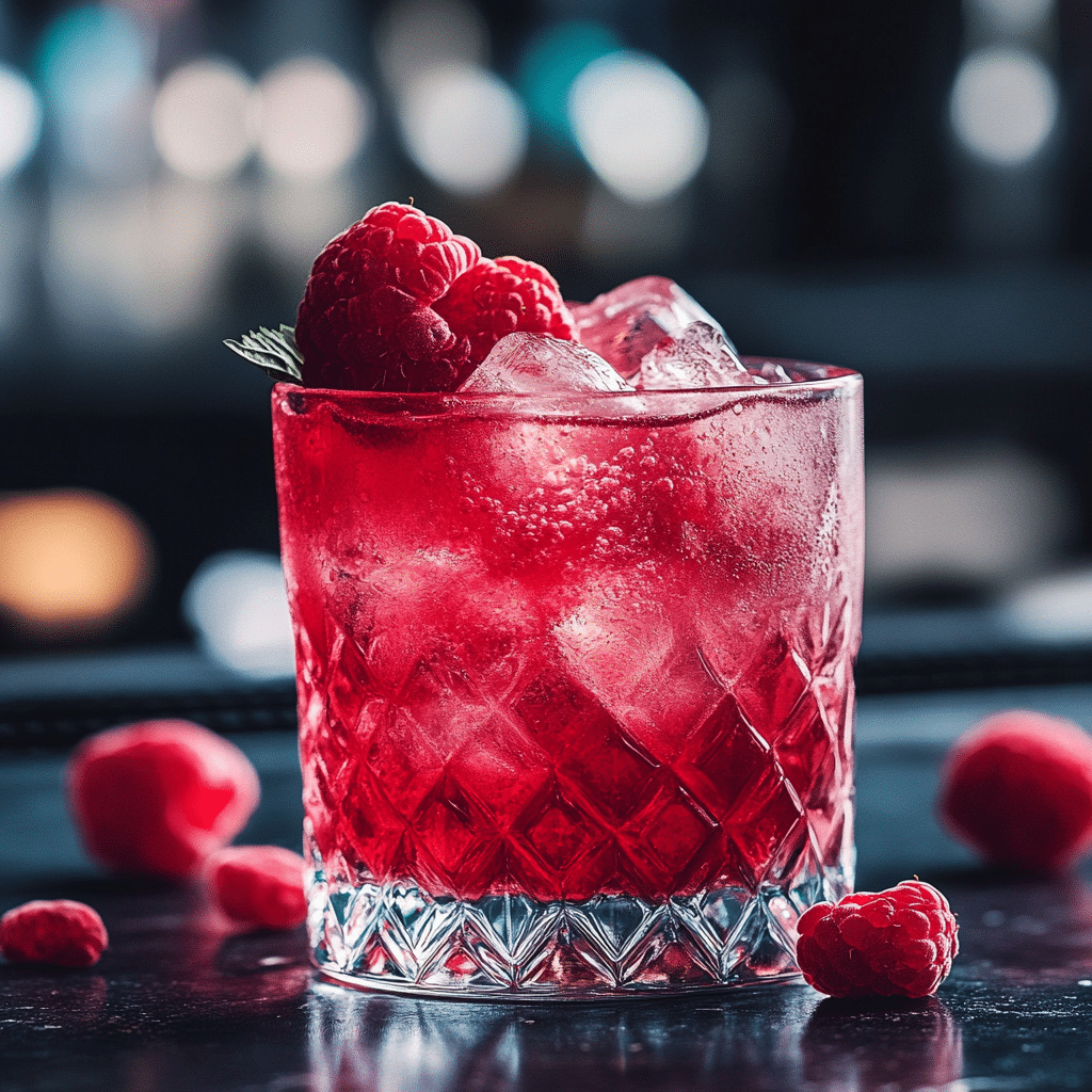Muddling the mint for Raspberry Mojito.