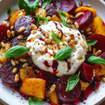 Roasting the beets for Beet and Burrata Salad.