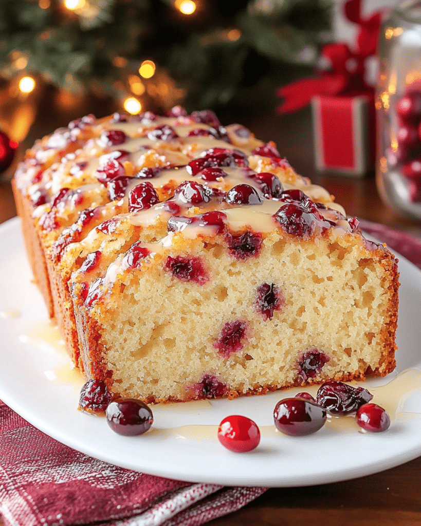 Mixing the batter for Cranberry Orange Bread in a bowl.