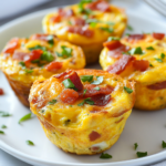 Someone holding or eating an Egg Muffin, showing the fluffy texture inside.
