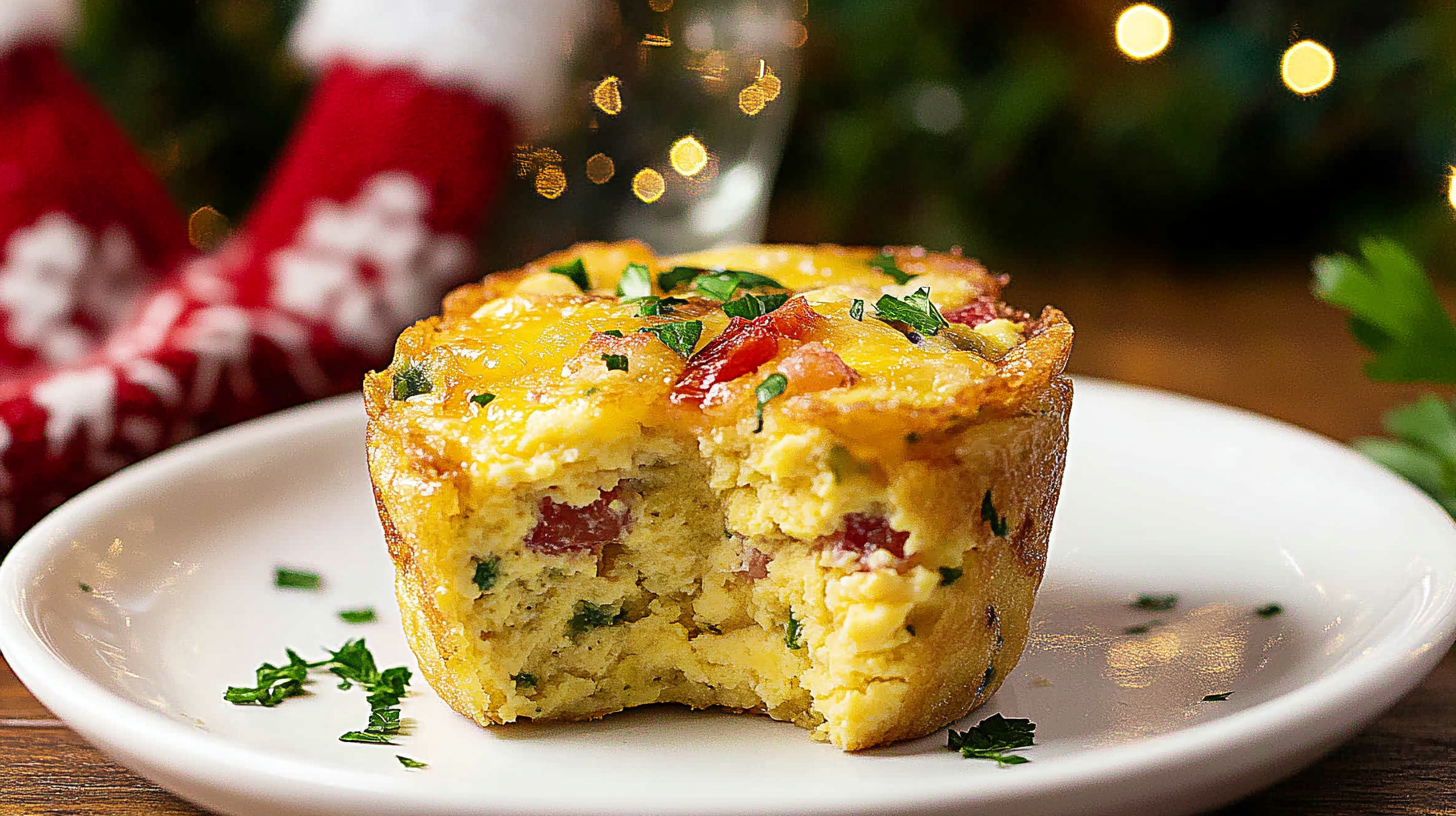 A batch of golden-brown Egg Muffins in a muffin tin or arranged on a plate.
