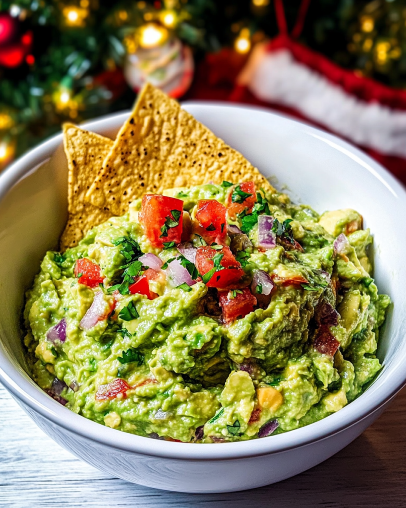 Mashing avocados with a fork in a bowl for Homemade Guacamole.