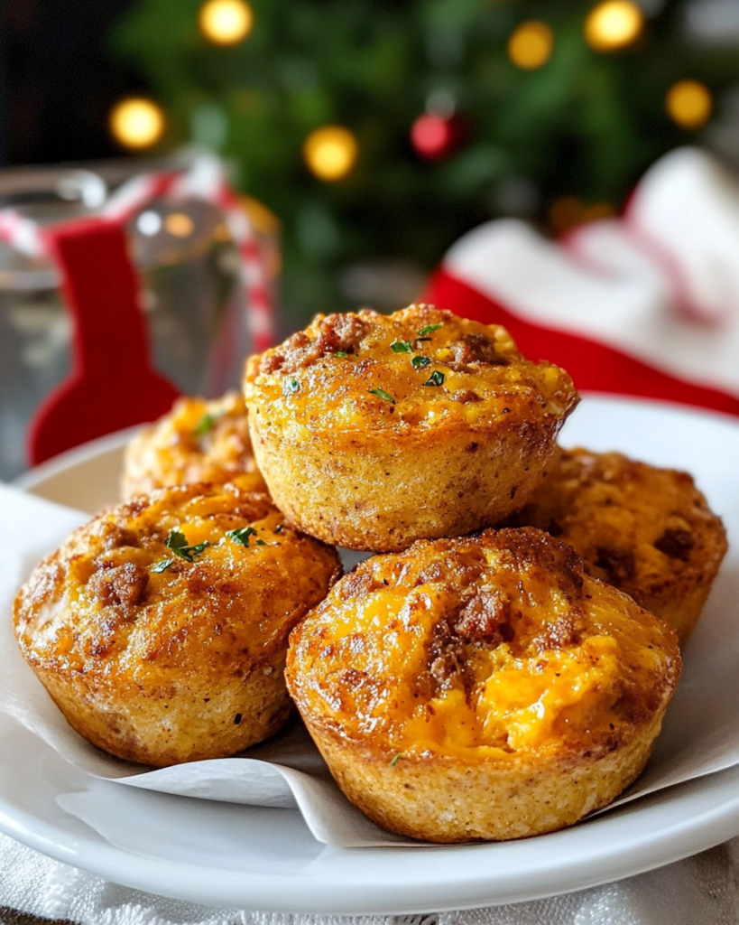 Keto Sausage Egg Muffins (Easy Breakfast!) 10 Ingredients for Sausage Egg Muffins, including ground sausage, cream cheese, cheddar cheese, eggs, and almond flour.
