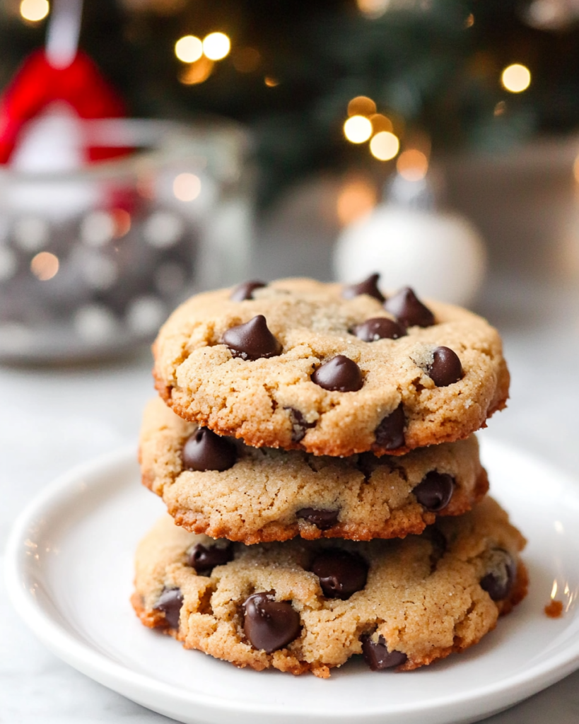 Scooping the dough onto a parchment-lined baking sheet for Keto Chocolate Chip Cookies.
