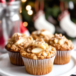 Folding grated apple and optional nuts/raisins into the muffin batter for Double Apple Muffins.