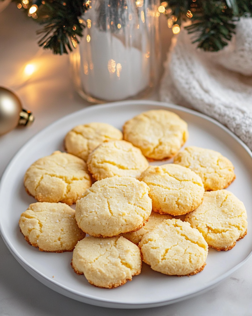 Scooping the dough balls onto a parchment-lined baking sheet for Keto Cream Cheese Cookies.