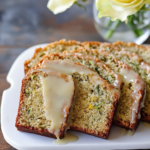 Folding grated zucchini into the quick bread batter for Lemon Zucchini Bread.