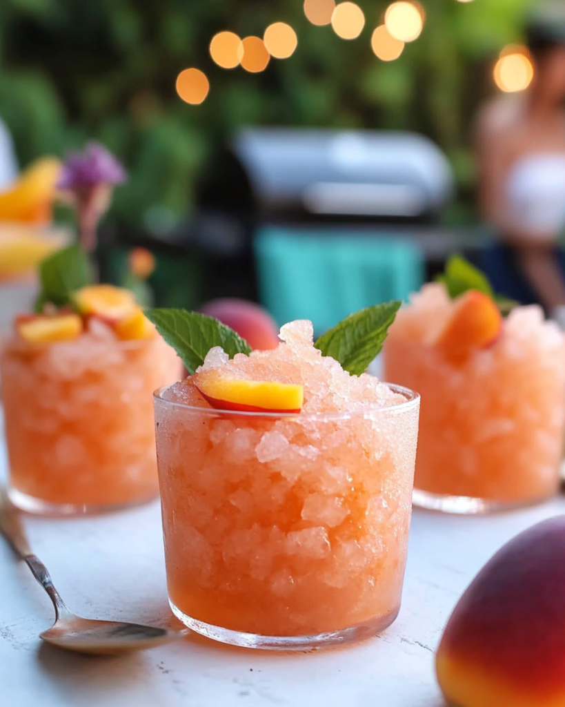 Easy Peach Rosé Granita (3-Ingredient Frozen Treat!) 10 Ingredients for Peach Rosé Granita: fresh peaches, a bottle of rosé wine, and sugar.