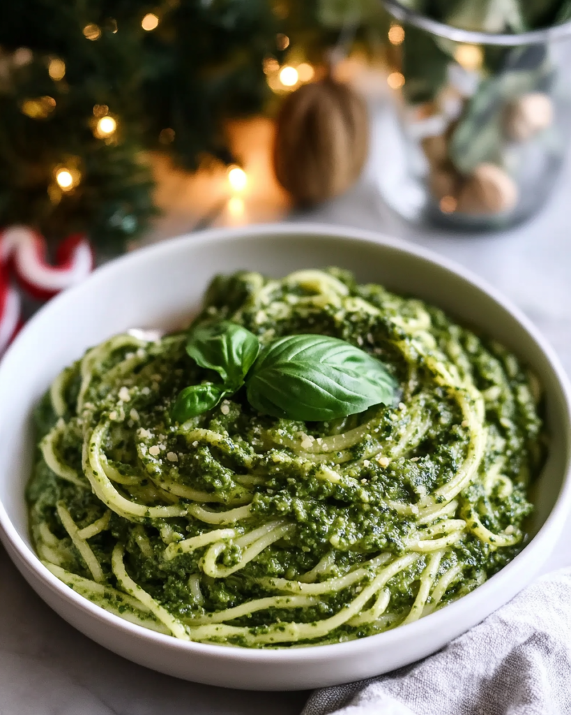 Spinach Walnut Pesto used as a dip with vegetables or spread on toast.