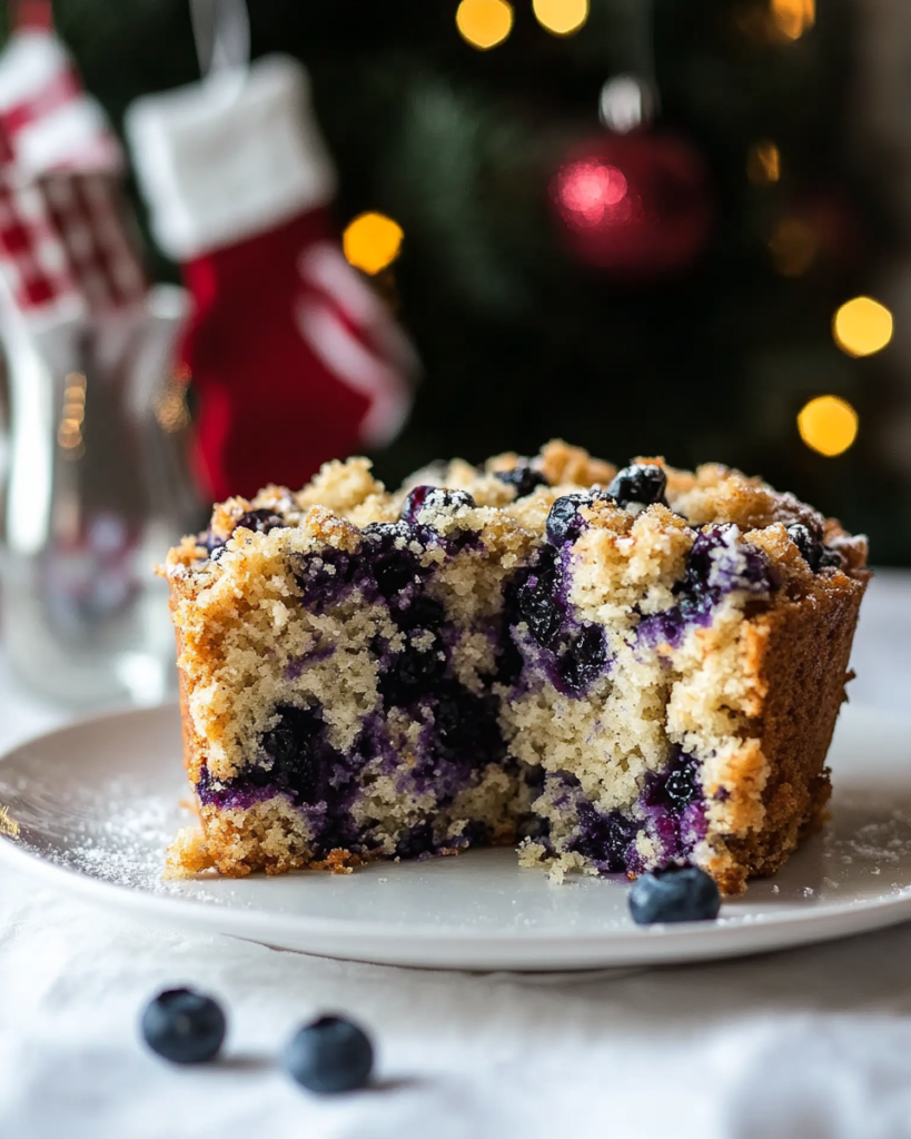 Best Blueberry Buckle Coffee Cake (Easy Recipe!) 9 Ingredients for Blueberry Buckle Coffee Cake, including blueberries, flour, sugar, butter, yogurt, and crumb topping components.