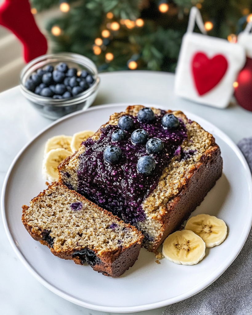 Slices of Oatmeal Banana Bread arranged on a plate or cutting board.