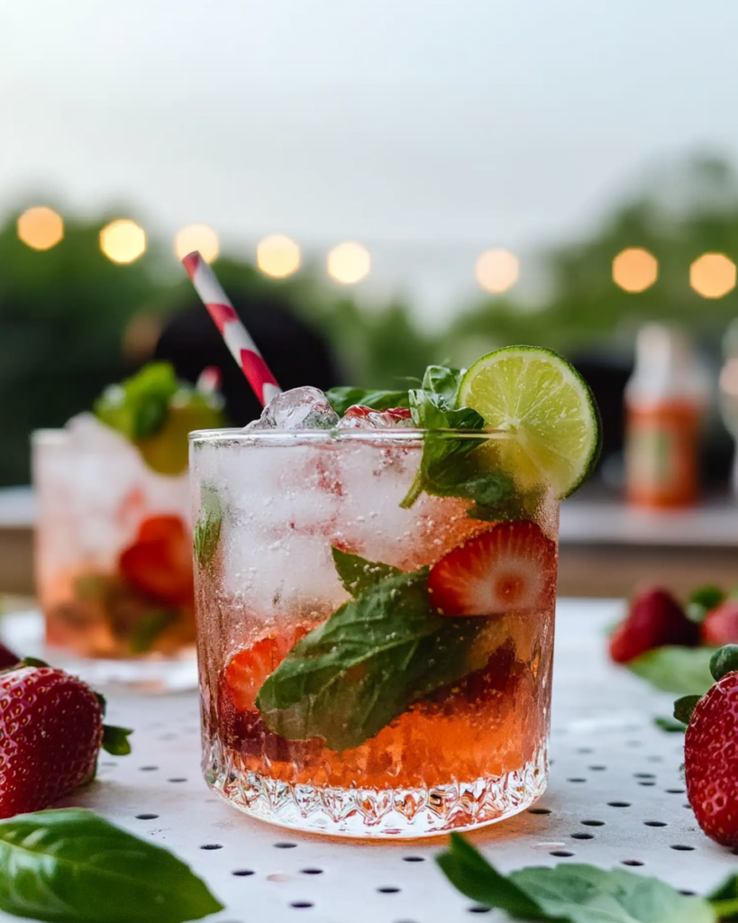 Refreshing Strawberry Basil Mocktail (Honey Fizz!) 10 Ingredients for Lemon Cream Pie Smoothie, including frozen cauliflower rice, lemon, dates, almonds, plant-based milk, and vanilla.