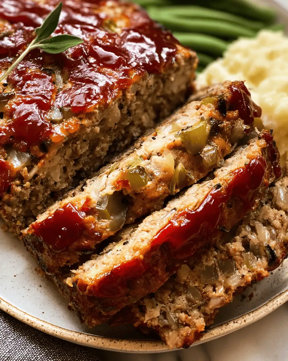 My 'Husband's Favorite' Easy Turkey Stuffing Meatloaf 1 A leftover slice of turkey stuffing meatloaf served cold between two slices of white bread.