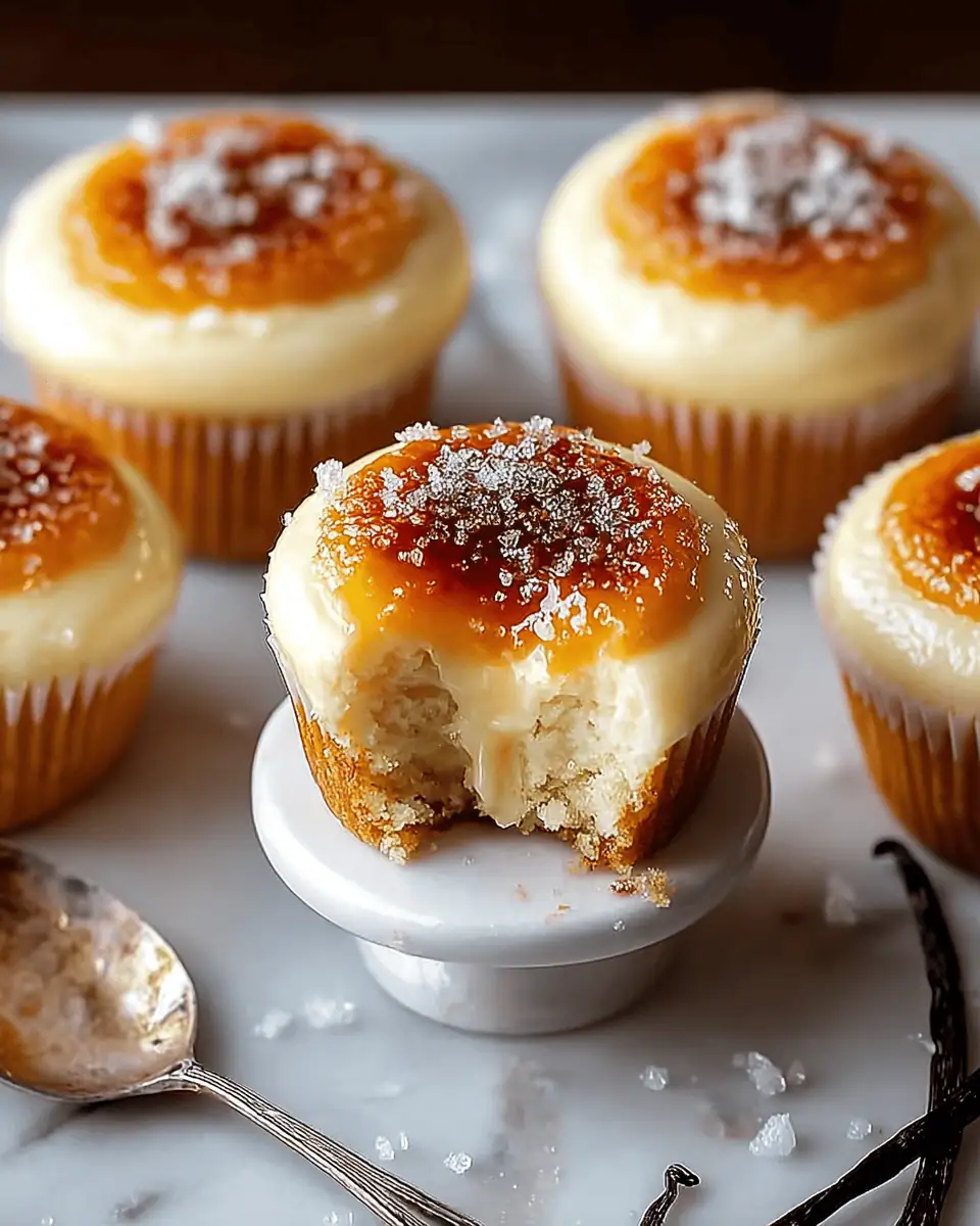 Vanilla Bean Crème Brûlée Cheesecake Cupcakes (The Ultimate Dessert!) 3 creme-brulee-cheesecake-cupcake-bite.
