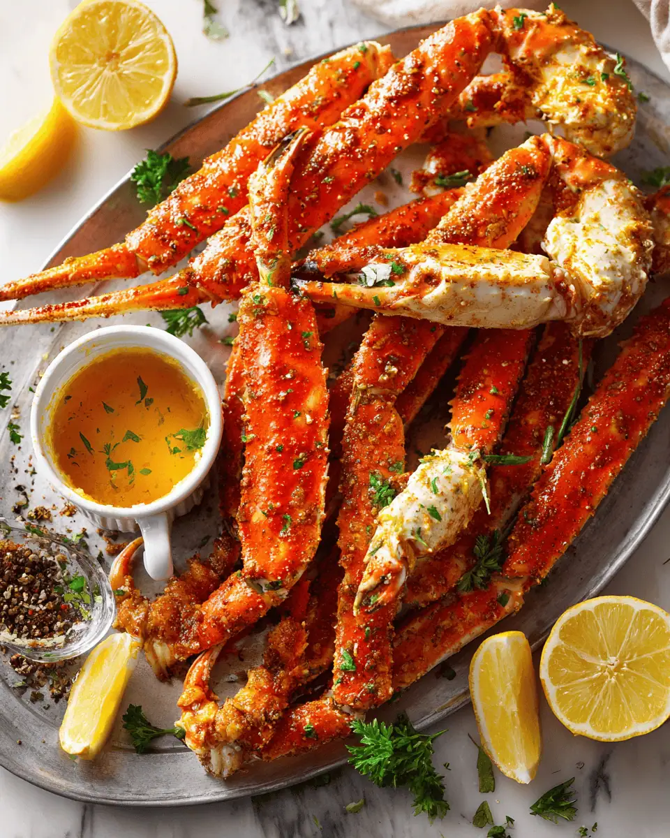 How to Cook Crab Legs (4 Easy Ways!) 2 Snow crab leg clusters being placed into a large stockpot of boiling, seasoned water.