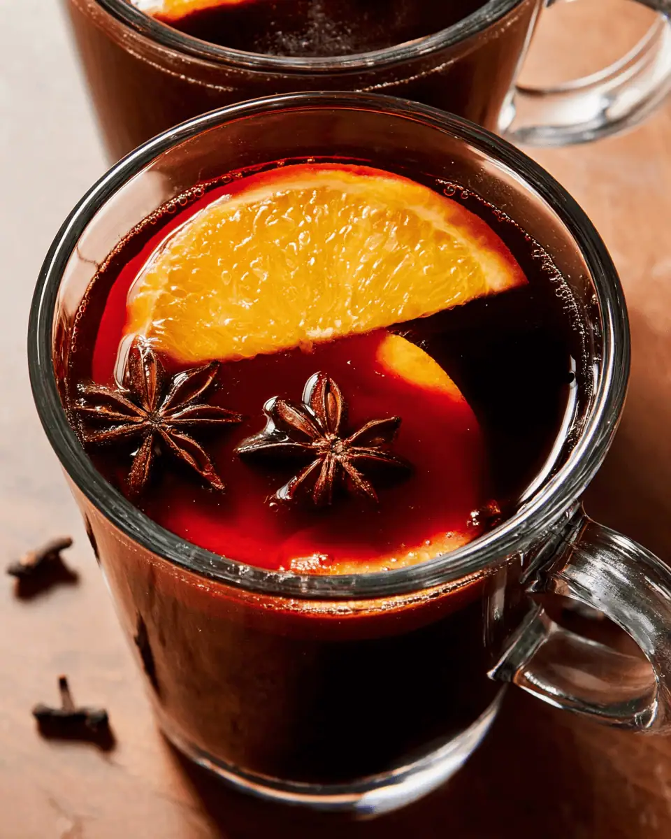 Classic Mulled Wine - A Cozy Holiday Treat 1 A festive platter with several mugs of mulled wine and a bowl of whole oranges and spices.