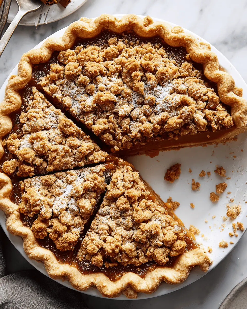 Classic Apple Butter Pie - A Double-Crust Fall Treat 1 A scoop of warm apple butter pie being lifted from the dish with a serving spoon.