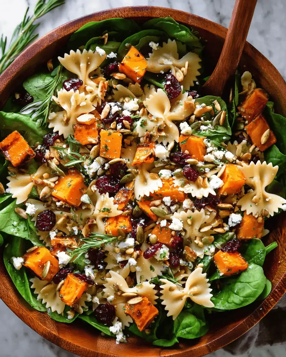 Roasted Butternut Squash Pasta Salad: A Sweet and Savory Fall Side 2 Cubed butternut squash arranged in a single layer on a parchment-lined baking sheet, glistening with olive oil and pepper.