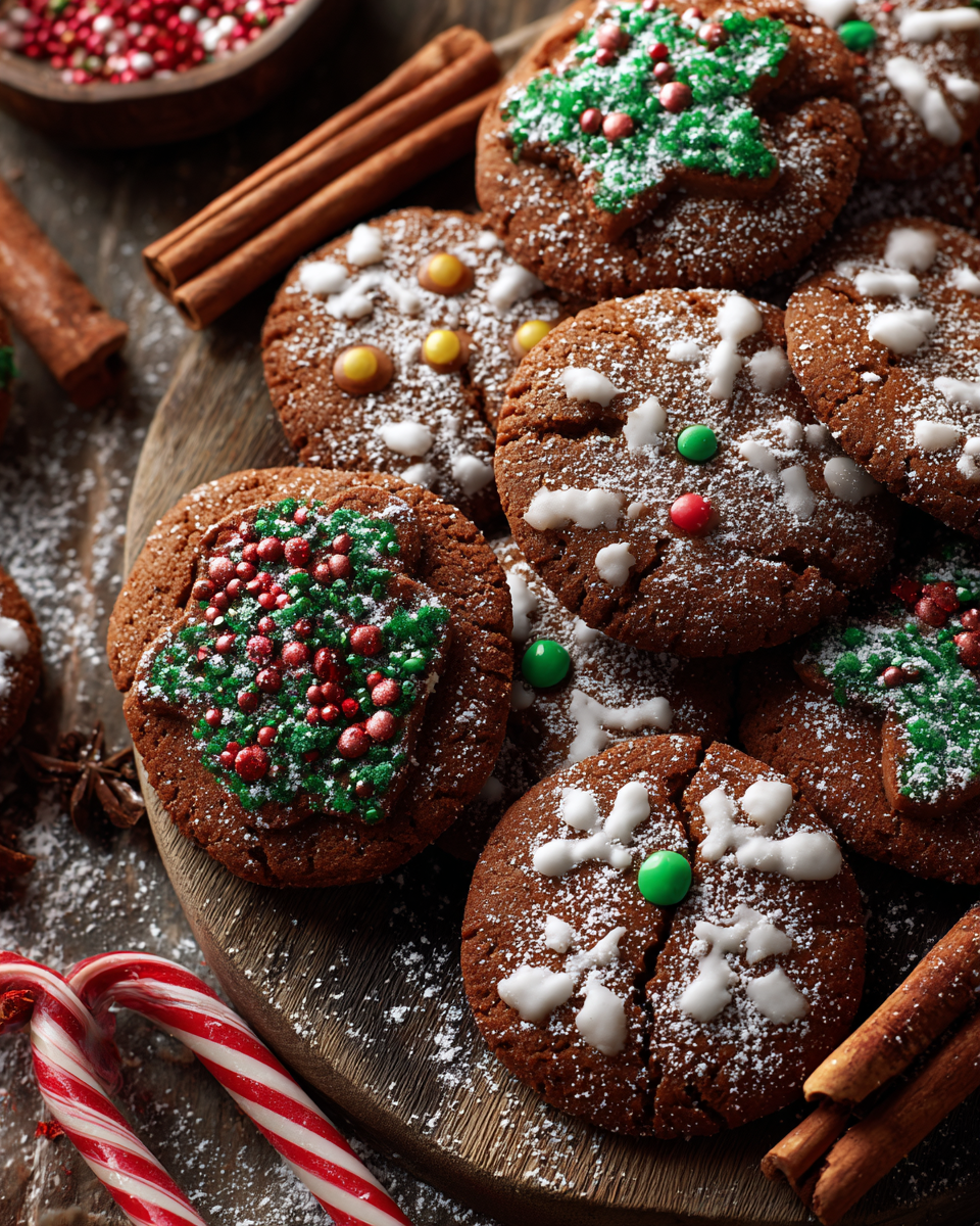Delicious Chewy Gingerbread Cookies for the Holidays 2 Delicious chewy gingerbread cookies with warm spices and molasses, perfect for holiday gatherings and cozy evenings.
