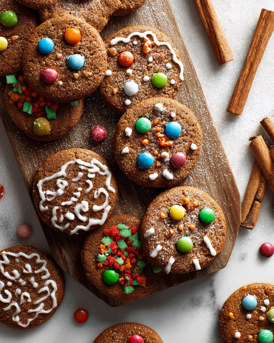 Delicious Chewy Gingerbread Cookies for the Holidays 4 Delicious chewy gingerbread cookies with warm spices and molasses, perfect for holiday gatherings and cozy evenings.