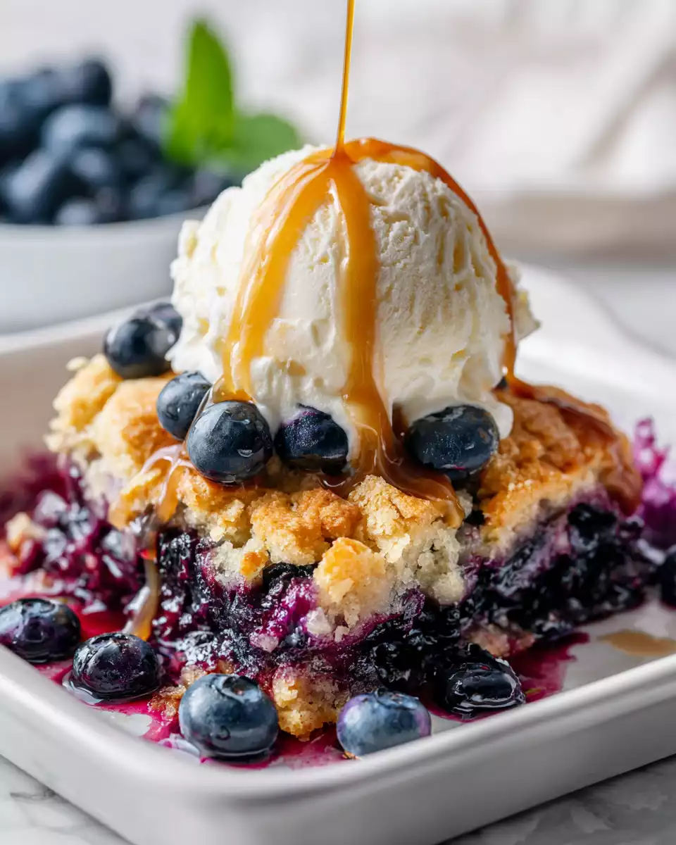 Delicious Easy Homemade Blueberry Cobbler 4 Easy homemade blueberry cobbler with fresh blueberries and buttery biscuits, an irresistible dessert recipe for any occasion.