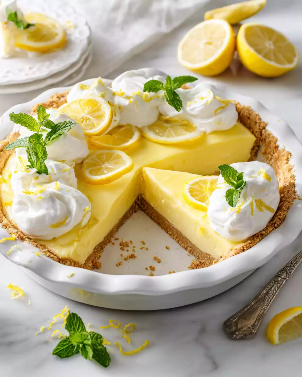 Refreshing Joanna Gaines Lemon Pie recipe with zesty flavor and creamy filling, perfect dessert for family events.