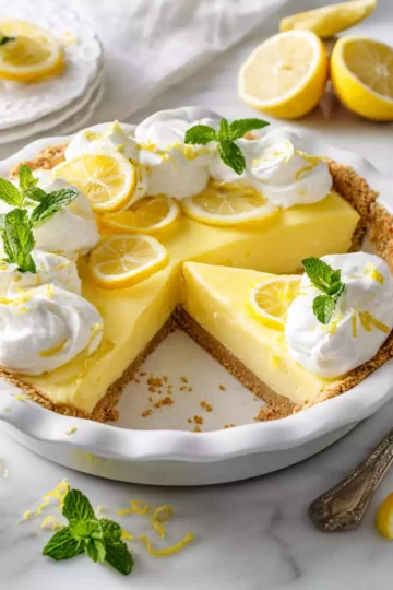 Refreshing Joanna Gaines Lemon Pie recipe with zesty flavor and creamy filling, perfect dessert for family events.